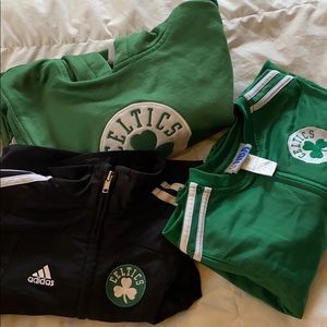 Lot of 3 Child size 4/4T Celtics